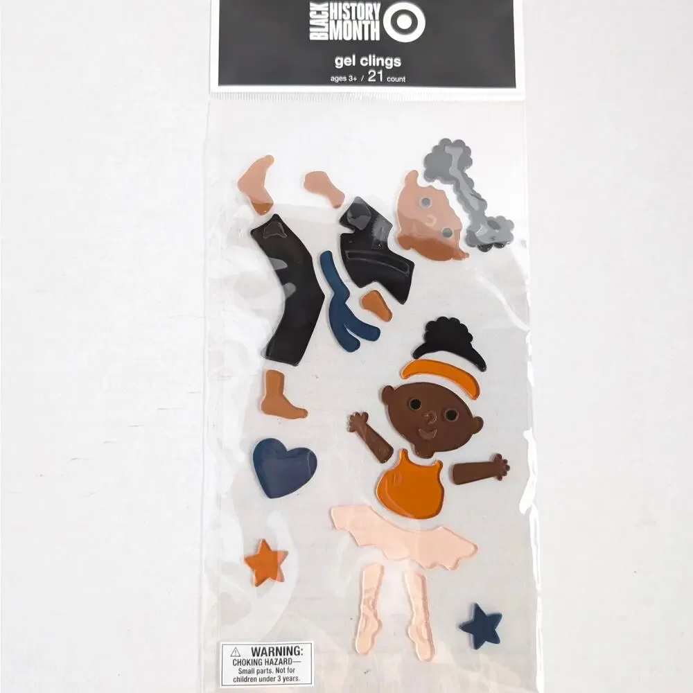 50 Target Black History Month Gel Cling Sheets Classroom Bulk Lot